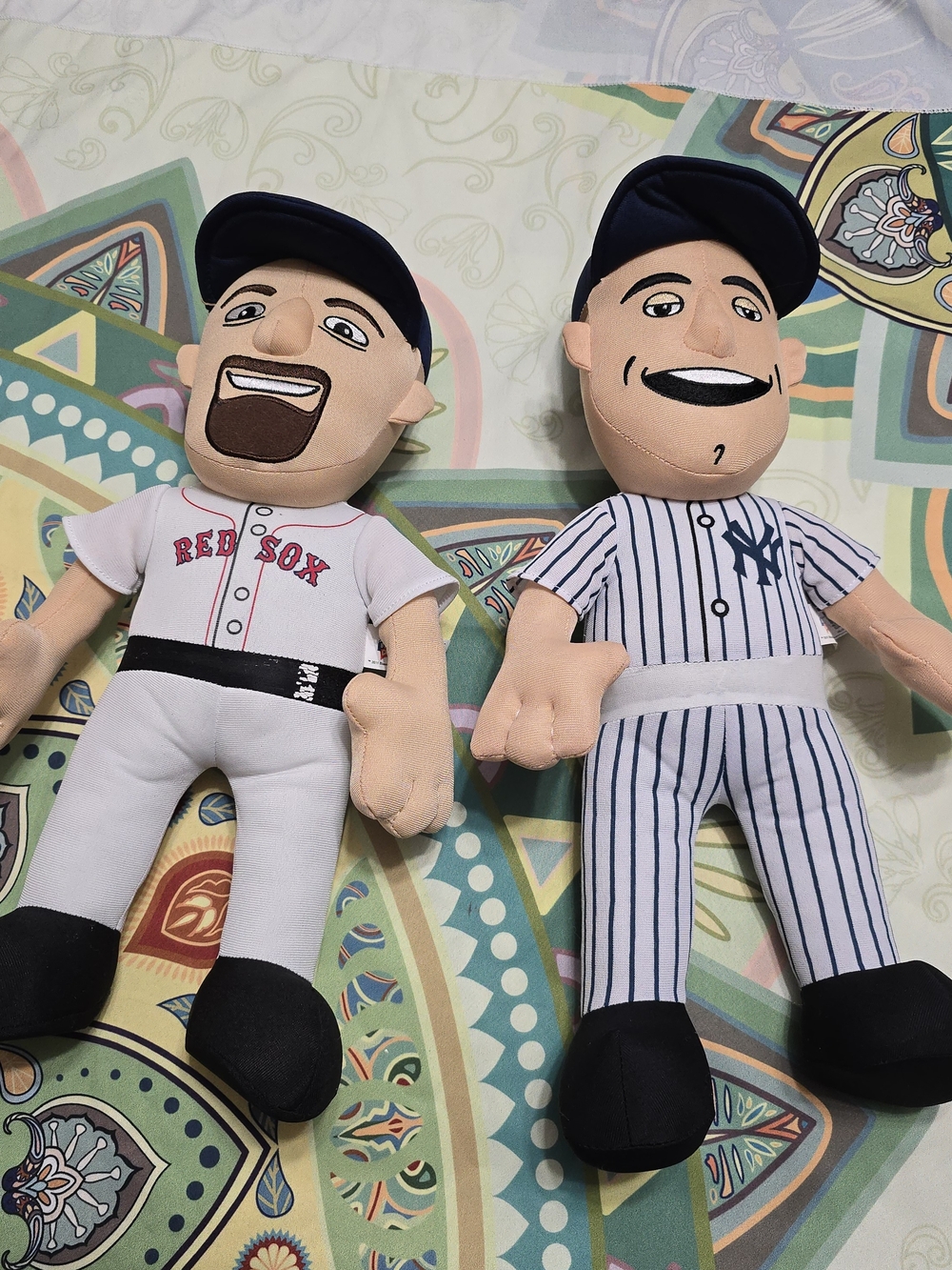 Baseball Team Plush Dolls - Red & Navy Blue